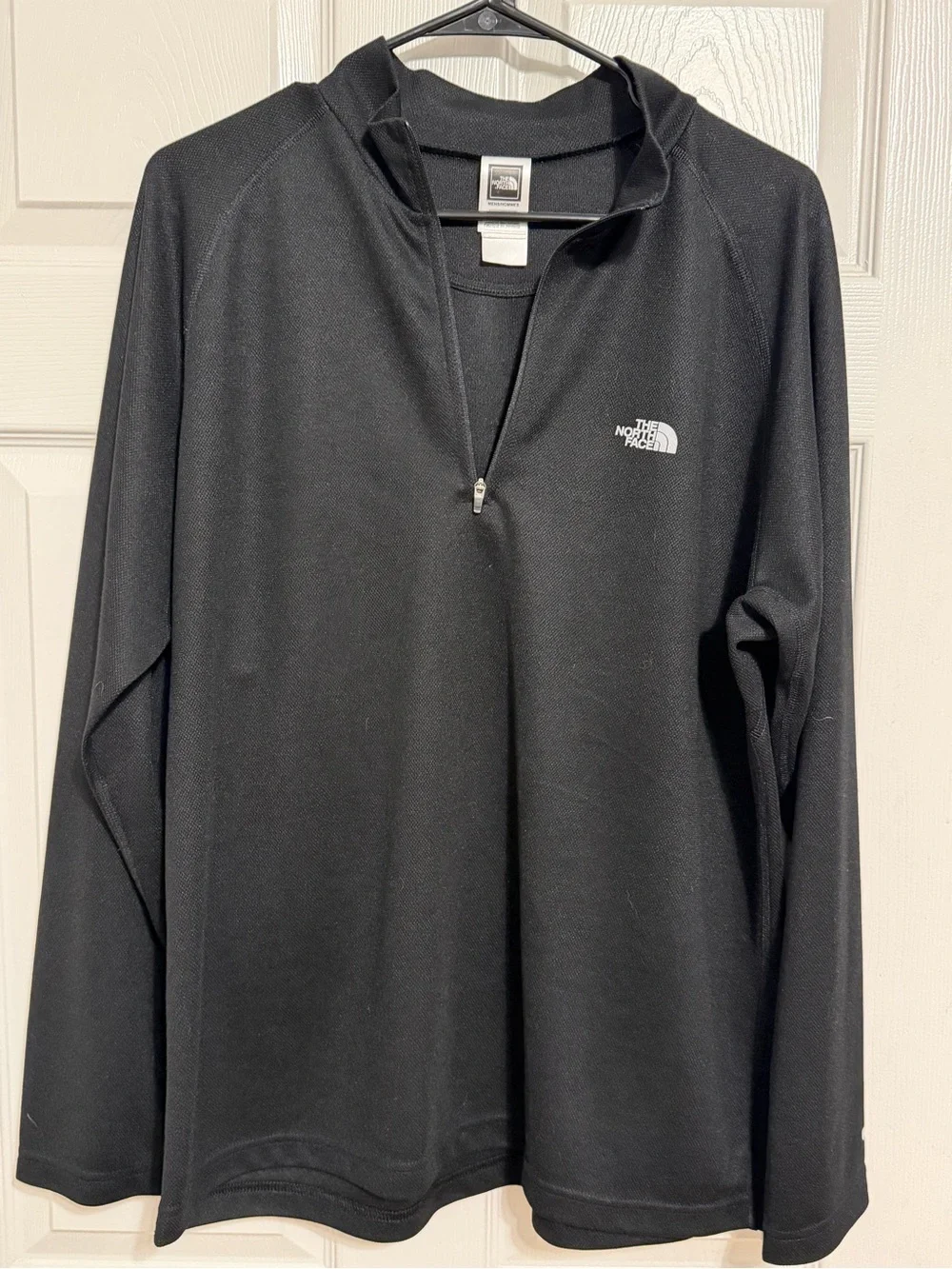 The North Face Black Pullover with White Logo